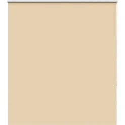 vidaXL Rolgordijn verduisterend 140x130 cm stofbreedte 136,6 cm beige