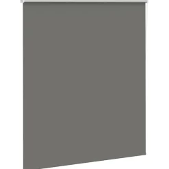 vidaXL Rolgordijn verduisterend 120x130 cm stofbreedte 116,6 cm grijs