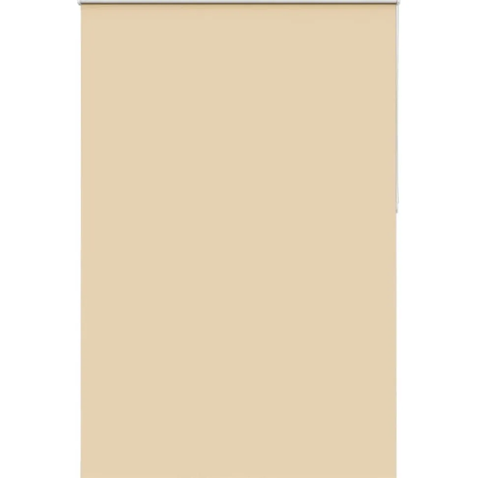 vidaXL Rolgordijn verduisterend 165x210 cm stofbreedte 161,6 cm beige