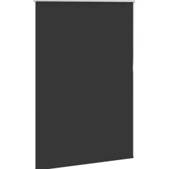 vidaXL Rolgordijn verduisterend 115x175 cm stofbreedte 110,7 cm zwart
