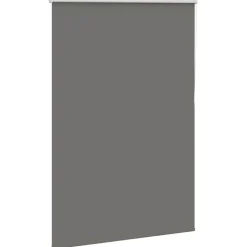 vidaXL Rolgordijn verduisterend 110x130 cm stofbreedte 105,7 cm grijs