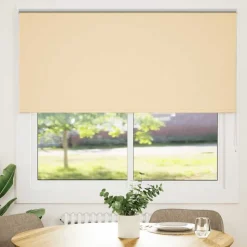 vidaXL Rolgordijn verduisterend 150x175 cm stofbreedte 146,6 cm beige