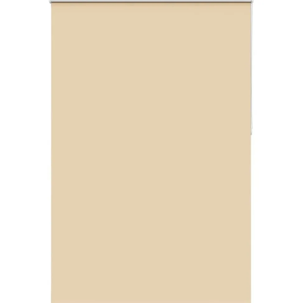 vidaXL Rolgordijn verduisterend 160x230 cm stofbreedte 156,6 cm beige
