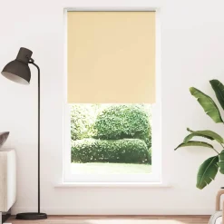 vidaXL Rolgordijn verduisterend 115x230 cm stofbreedte 110,7 cm beige