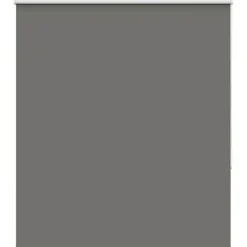 vidaXL Rolgordijn verduisterend 135x150 cm stofbreedte 131,6 cm grijs
