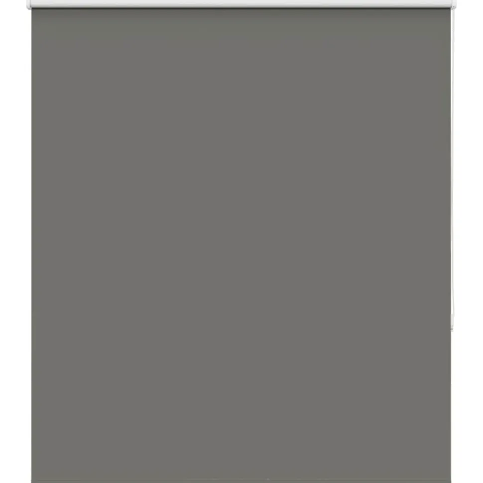vidaXL Rolgordijn verduisterend 135x150 cm stofbreedte 131,6 cm grijs