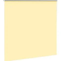 vidaXL Rolgordijn verduisterend 155x130 cm stofbreedte 151,6 cm geel