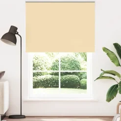 vidaXL Rolgordijn verduisterend 155x210 cm stofbreedte 151,6 cm beige