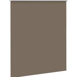 vidaXL Rolgordijn verduisterend koffie 130x150 cm stofbreedte 126,6 cm