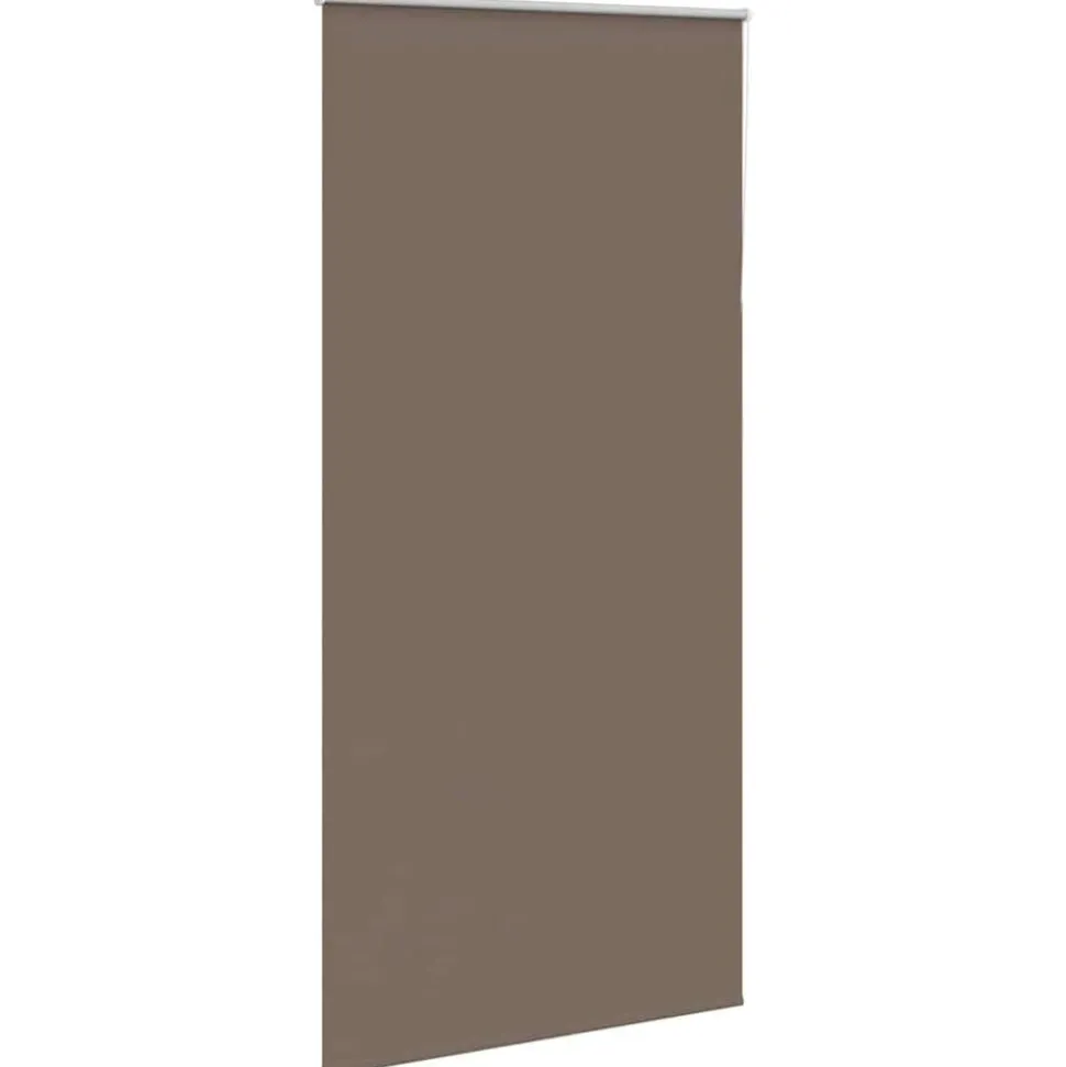 vidaXL Rolgordijn verduisterend koffie 110x230 cm stofbreedte 105,7 cm