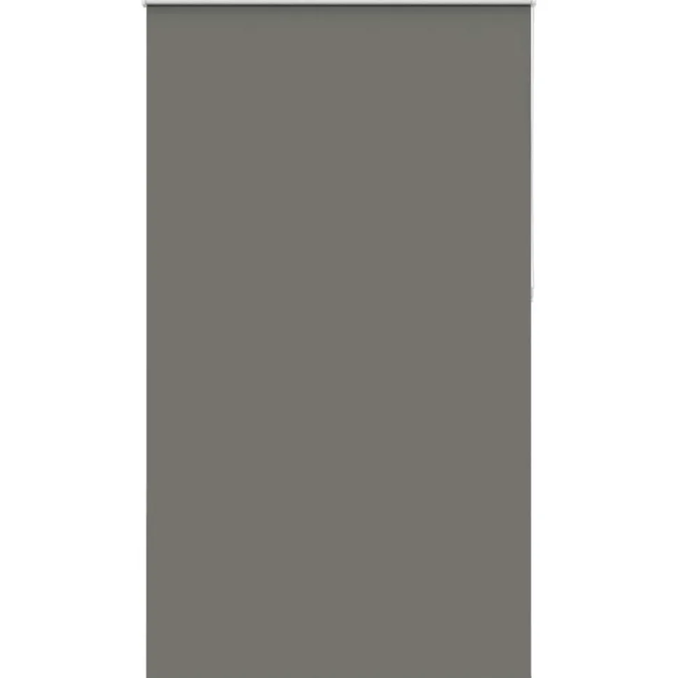 vidaXL Rolgordijn verduisterend 140x230 cm stofbreedte 136,6 cm grijs