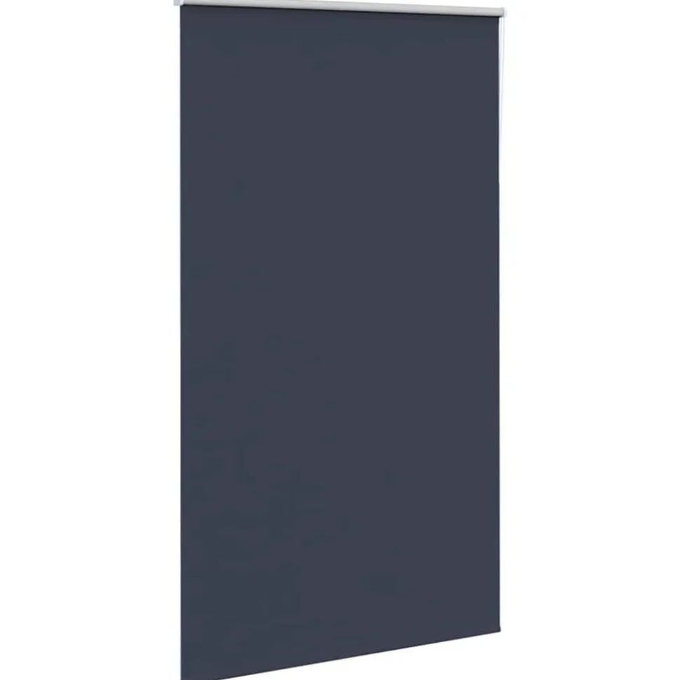 vidaXL Rolgordijn verduisterend 135x210 cm stofbreedte 131,6 cm blauw