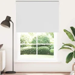 vidaXL Rolgordijn verduisterend 150x230 cm stofbreedte 146,6 cm wit