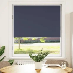 vidaXL Rolgordijn verduisterend 105x130 cm stofbreedte 100,7 cm blauw
