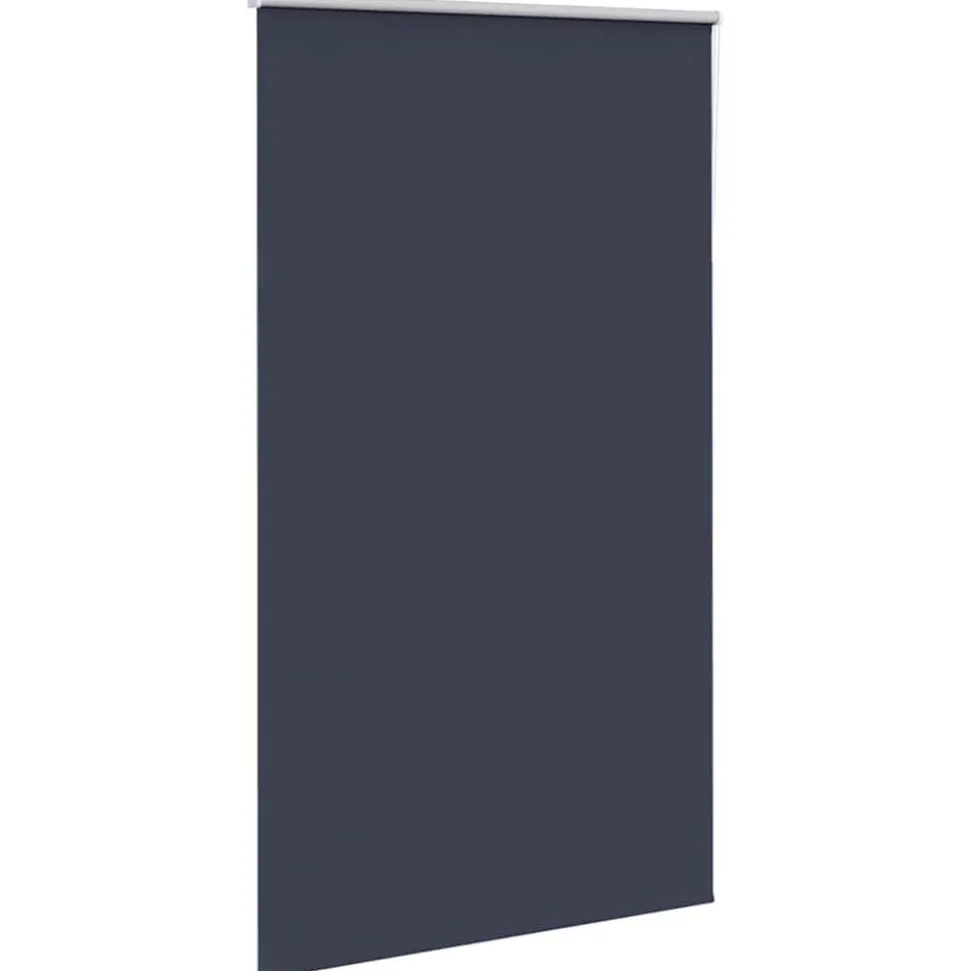 vidaXL Rolgordijn verduisterend 120x230 cm stofbreedte 116,6 cm blauw