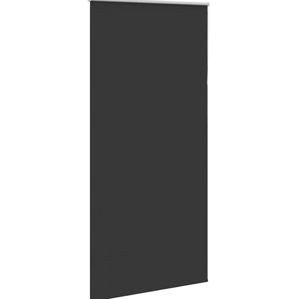 vidaXL Rolgordijn verduisterend 115x230 cm stofbreedte 110,7 cm zwart