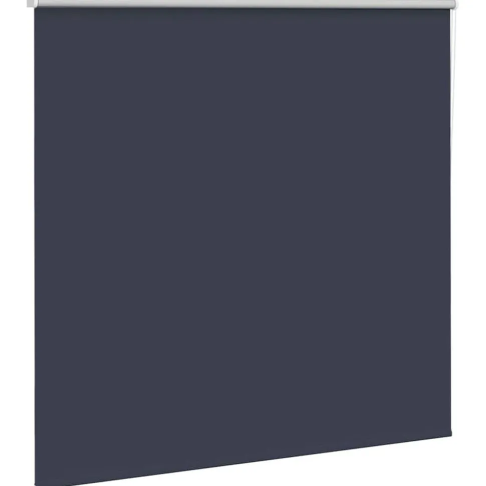 vidaXL Rolgordijn verduisterend 155x150 cm stofbreedte 151,6 cm blauw