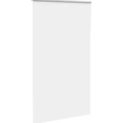 vidaXL Rolgordijn verduisterend 125x210 cm stofbreedte 121,6 cm wit