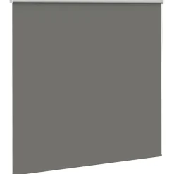 vidaXL Rolgordijn verduisterend 155x130 cm stofbreedte 151,6 cm grijs
