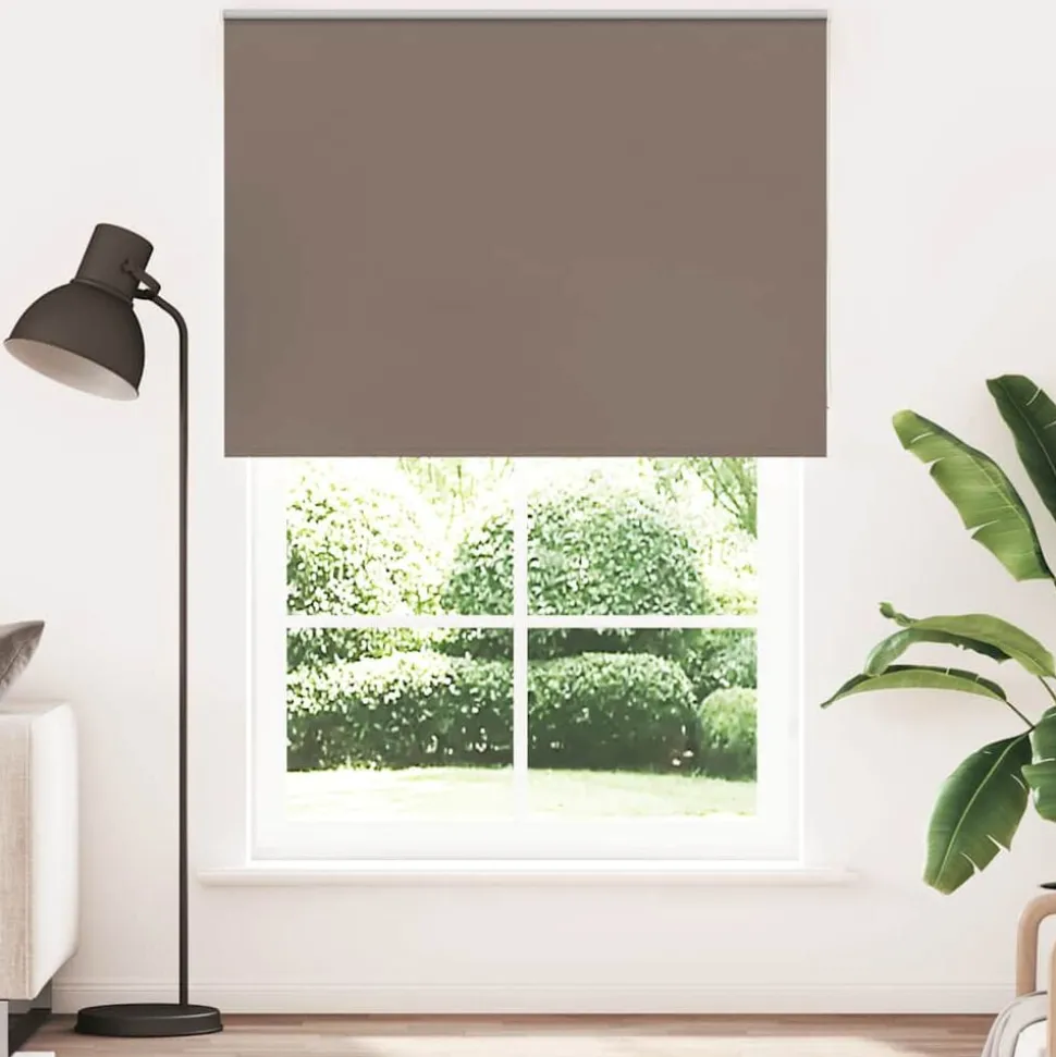 vidaXL Rolgordijn verduisterend koffie 165x210 cm stofbreedte 161,6 cm