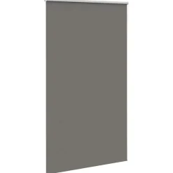 vidaXL Rolgordijn verduisterend 140x210 cm stofbreedte 136,6 cm grijs