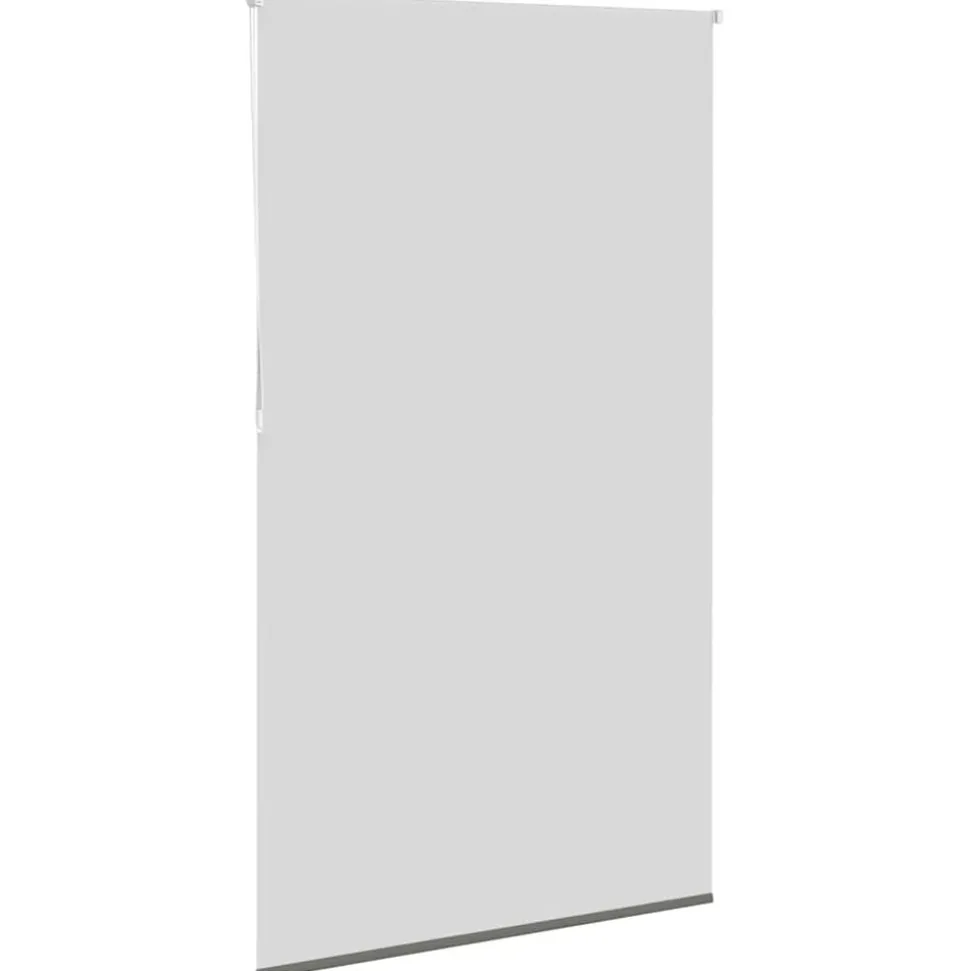 vidaXL Rolgordijn verduisterend 140x210 cm stofbreedte 136,6 cm grijs