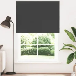 vidaXL Rolgordijn verduisterend 160x230 cm stofbreedte 156,6 cm zwart