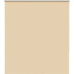 vidaXL Rolgordijn verduisterend 135x150 cm stofbreedte 131,6 cm beige