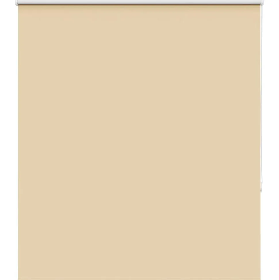 vidaXL Rolgordijn verduisterend 135x150 cm stofbreedte 131,6 cm beige
