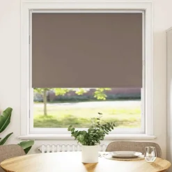 vidaXL Rolgordijn verduisterend koffie 105x130 cm stofbreedte 100,7 cm