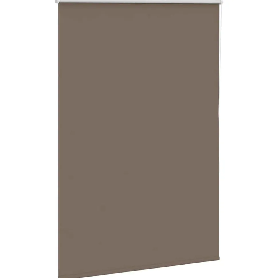 vidaXL Rolgordijn verduisterend koffie 105x130 cm stofbreedte 100,7 cm