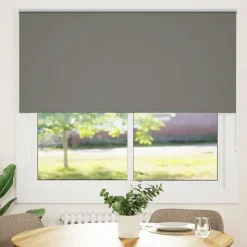vidaXL Rolgordijn verduisterend 155x150 cm stofbreedte 151,6 cm grijs