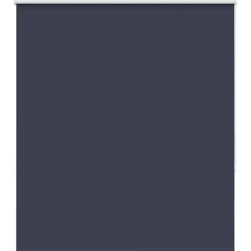 vidaXL Rolgordijn verduisterend 130x175 cm stofbreedte 126,6 cm blauw