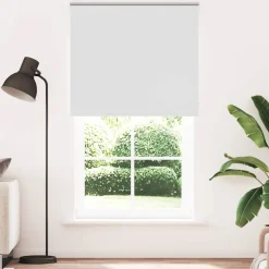 vidaXL Rolgordijn verduisterend 120x210 cm stofbreedte 116,6 cm wit