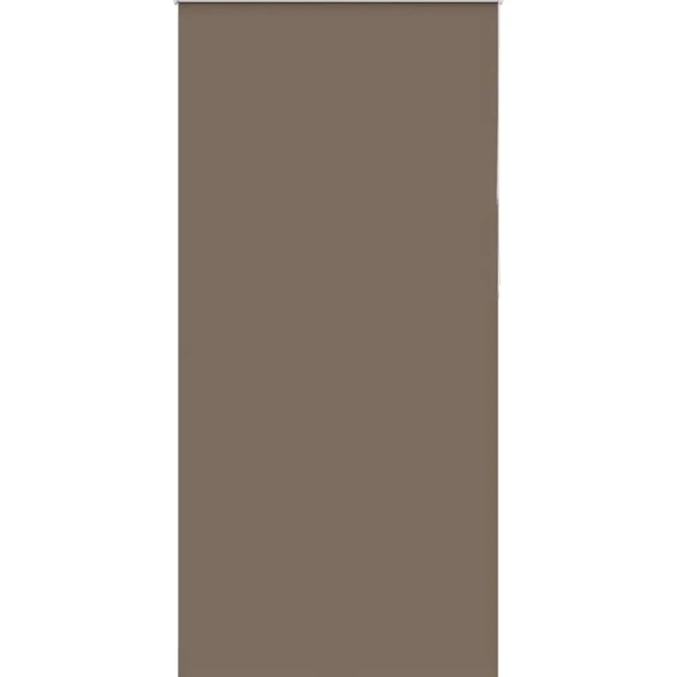 vidaXL Rolgordijn verduisterend koffie 110x210 cm stofbreedte 105,7 cm