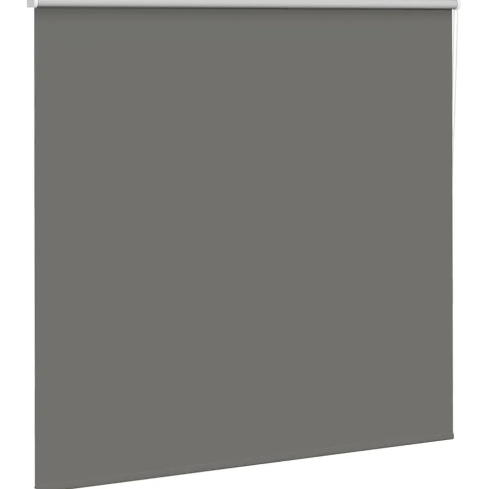 vidaXL Rolgordijn verduisterend 150x150 cm stofbreedte 146,6 cm grijs