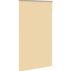 vidaXL Rolgordijn verduisterend 125x210 cm stofbreedte 121,6 cm beige