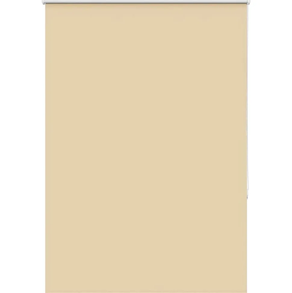 vidaXL Rolgordijn verduisterend 105x130 cm stofbreedte 100,7 cm beige
