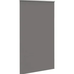 vidaXL Rolgordijn verduisterend 120x210 cm stofbreedte 116,6 cm grijs