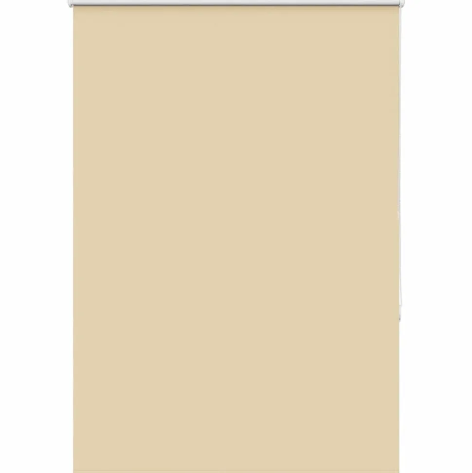 vidaXL Rolgordijn verduisterend 110x175 cm stofbreedte 105,7 cm beige