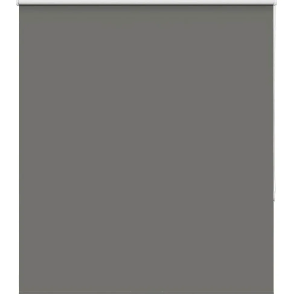 vidaXL Rolgordijn verduisterend 130x175 cm stofbreedte 126,6 cm grijs