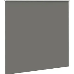 vidaXL Rolgordijn verduisterend 150x130 cm stofbreedte 146,6 cm grijs
