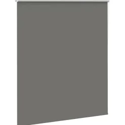vidaXL Rolgordijn verduisterend 125x130 cm stofbreedte 121,6 cm grijs