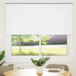 vidaXL Rolgordijn verduisterend 160x175 cm stofbreedte 156,6 cm wit
