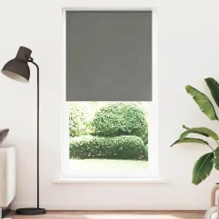 vidaXL Rolgordijn verduisterend 105x230 cm stofbreedte 100,7 cm grijs