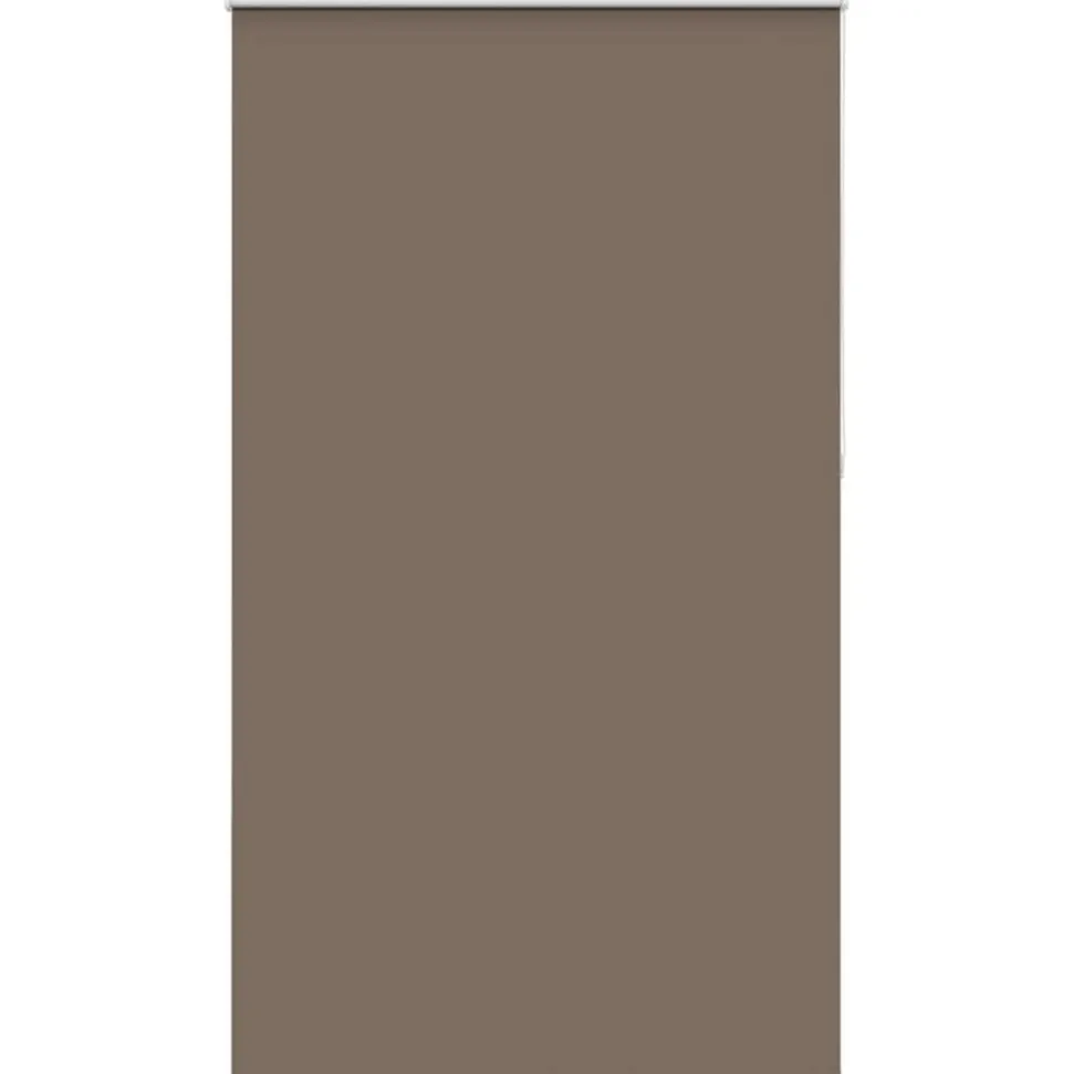 vidaXL Rolgordijn verduisterend koffie 120x210 cm stofbreedte 116,6 cm