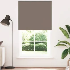 vidaXL Rolgordijn verduisterend koffie 120x210 cm stofbreedte 116,6 cm