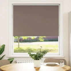 vidaXL Rolgordijn verduisterend koffie 110x175 cm stofbreedte 105,7 cm
