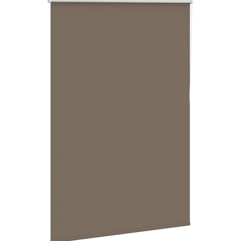 vidaXL Rolgordijn verduisterend koffie 110x175 cm stofbreedte 105,7 cm