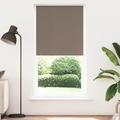 vidaXL Rolgordijn verduisterend koffie 115x230 cm stofbreedte 110,7 cm